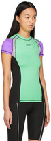 Thumbnail for your product : MSGM Multicolor Colorblocked Logo Sports Top
