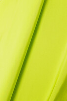 Thumbnail for your product : Carolina Herrera Strapless Layered Silk-faille Gown - Lime green