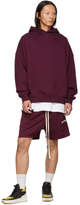 Thumbnail for your product : Essentials Burgundy Mesh Logo Shorts