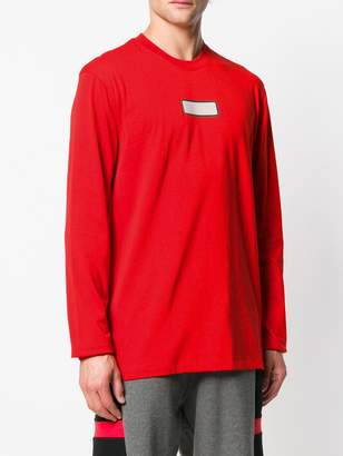 MSGM colour-block fitted sweatshirt