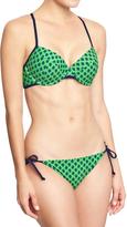 Thumbnail for your product : Old Navy Women's Printed Halter Underwire Bikini Tops