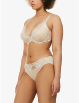 Thumbnail for your product : Wacoal Lace Perfection stretch-lace plunge bra