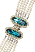 Thumbnail for your product : Tom Binns Noblesse Oblige rhodium-plated faux pearl necklace