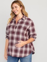 Thumbnail for your product : Old Navy Maternity Utility Flannel Boyfriend Shirt