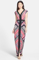 Thumbnail for your product : Laundry by Shelli Segal Print Jersey Maxi Dress (Regular & Petite)