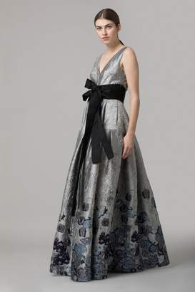 Amanda Wakeley Mercury Jacquard Evening Dress