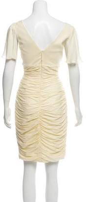 J. Mendel Ruched Knee-Length Dress
