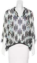 Thumbnail for your product : Diane von Furstenberg Printed Silk Blouse