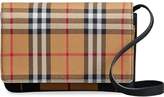 Thumbnail for your product : Burberry Tartan and Leather Wallet with Detachable Strap