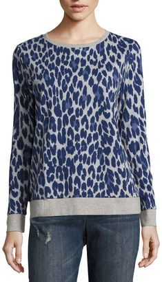 Liz Claiborne Long-Sleeve Animal Print Sweatshirt
