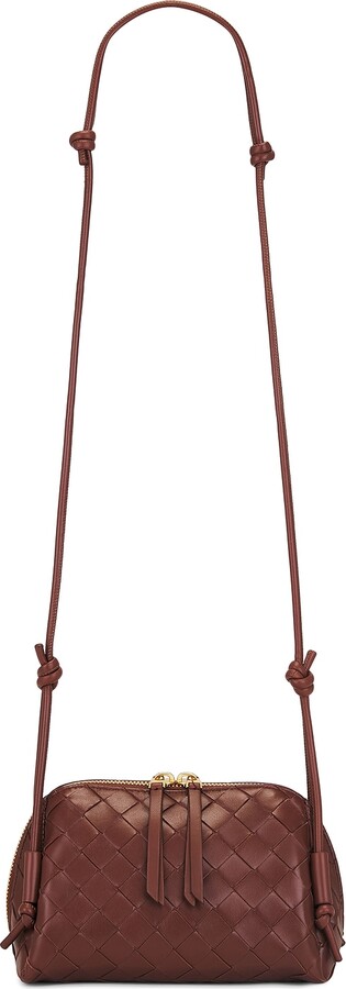 Bottega Veneta Concert Pouch in Rust