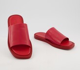 Thumbnail for your product : Office Soften Leather Mules Red Leather