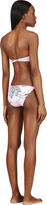Thumbnail for your product : Christopher Kane Pink Poppy Diagram Bandeau Bikini