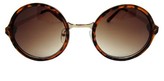 Thumbnail for your product : Fantas-Eyes Fantas-Eyes, Inc. Women's Round Tortoise Sunglasses - Gold
