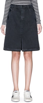 J Brand 'Carolina' high rise frayed denim skirt