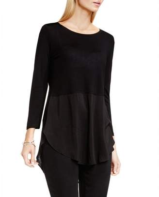 Vince Camuto Mixed-material Top