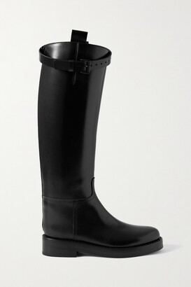 Ann Demeulemeester Buckled Leather Knee Boots