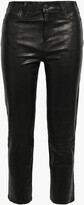 Thumbnail for your product : J Brand Ruby Cropped Leather Slim-leg Pants