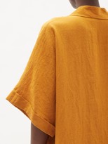Thumbnail for your product : Raey Patch-pocket Linen Smock Dress - Bronze