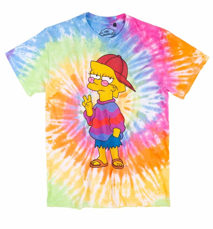 Truffleshuffle Womens The Simpsons Cool Lisa Tie Dye T Shirt - ShopStyle