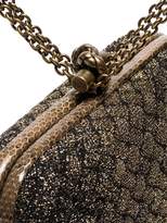 Thumbnail for your product : Bottega Veneta metallic knot detail woven clutch bag