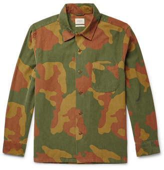 Bellerose Sora Camouflage-Print Cotton-Corduroy Shirt