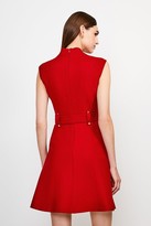 Thumbnail for your product : Karen Millen Forever Cinch Waist Cap Sleeve A-Line Dress