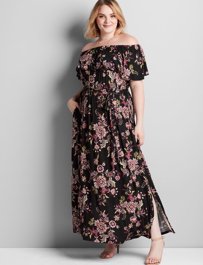 plus size paisley maxi dress