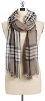 Thumbnail for your product : Lord & Taylor Classic Plaid Scarf-WHITE-One Size