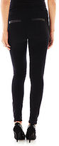Thumbnail for your product : Bisou Bisou Zip-Front Ponte Knit Leggings