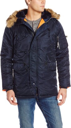 Alpha Industries N-3B Slim Fit Parka - Cold Weather Military Issue Parka - Replica  Blue S - ShopStyle Outerwear