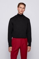 Thumbnail for your product : Boss Mock-neck sweater with ribbed trims