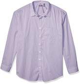 Thumbnail for your product : Van Heusen Men's Big & Tall Big Traveler Stretch Long Sleeve Button Down Blue/White/Purple Shirt