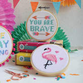 Thumbnail for your product : The Make Arcade Flamingo Mini Cross Stitch Craft Kit