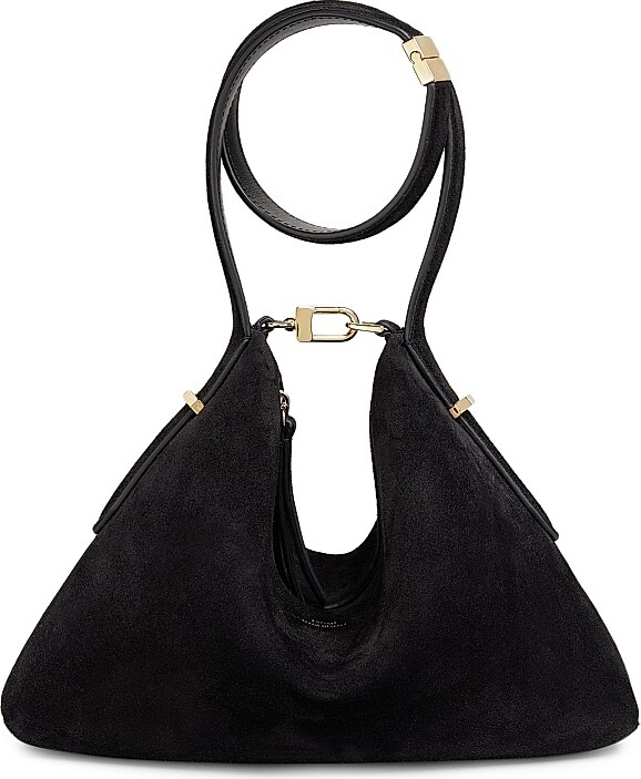 Totême Women's Bevel Suede Scoop Wristlet - Black