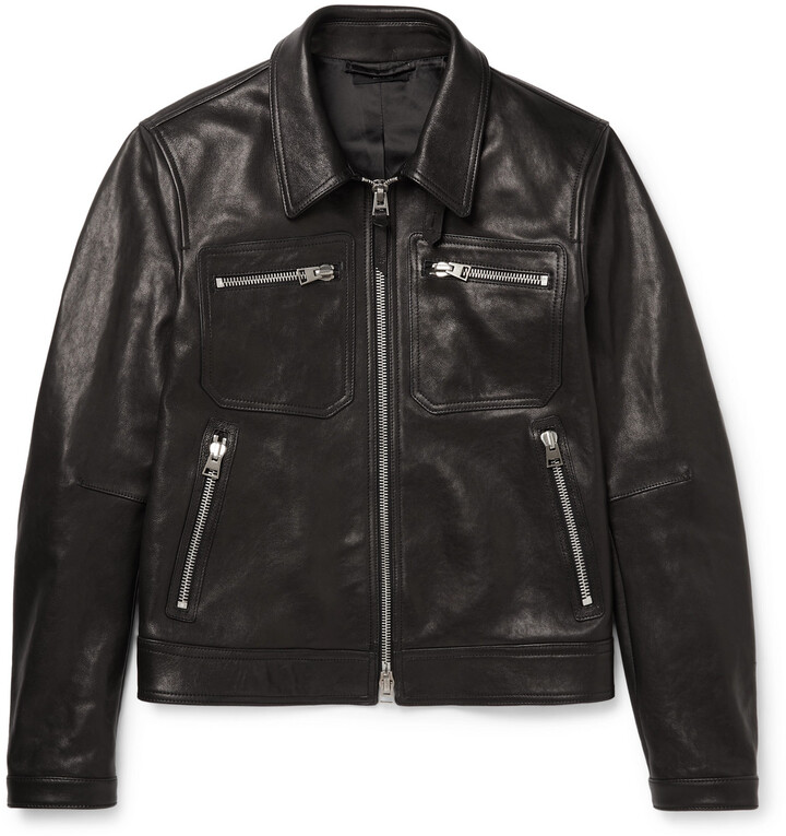 Tom Ford Leather Blouson Jacket - ShopStyle