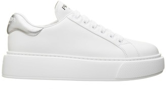 white and silver prada sneakers