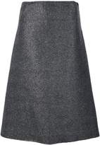 Cédric Charlier glitter canvas asymmetric skirt