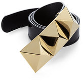 Thumbnail for your product : Giuseppe Zanotti Pyramid Patent Leather Belt