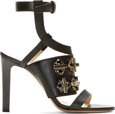 Thumbnail for your product : Chloé Black Leather Hardware & Crystal Heels