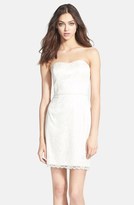 Thumbnail for your product : Aidan Mattox Aidan by Strapless Lace Dress