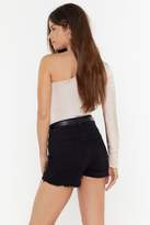 Thumbnail for your product : Nasty Gal Womens Slinky Long Sleeved Ruched Body - Beige - 4