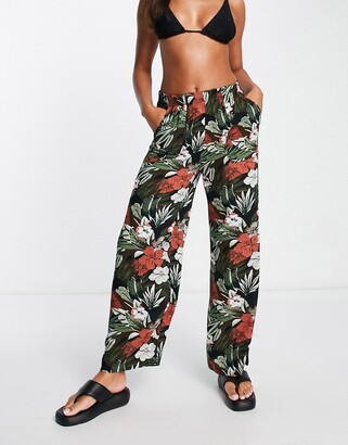 Tropical Print Pants | ShopStyle