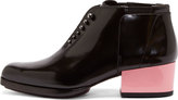 Thumbnail for your product : 3.1 Phillip Lim Black Leather & Peony Heel Newton Oxfords