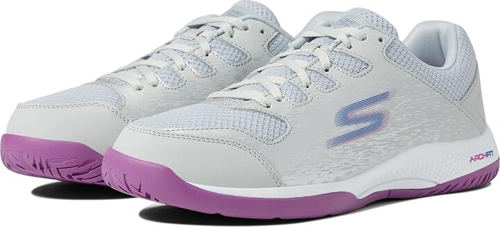 Skechers Go Train Arch Fit Viper Court - Pickleball (Gray/Purple) Women's Running Shoes - ShopStyle Performance