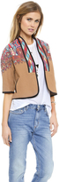 Thumbnail for your product : Twelfth St. By Cynthia Vincent Cropped Embroidered Jacket