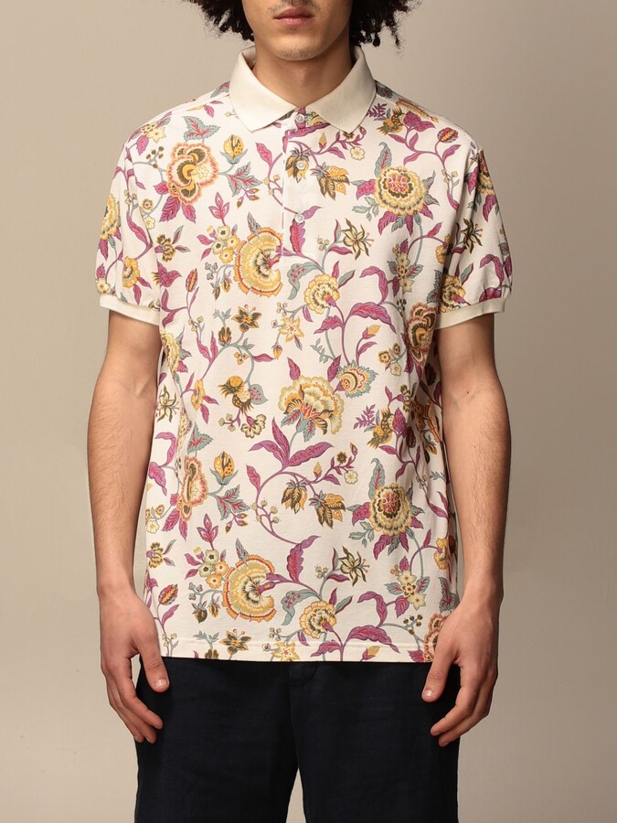 Etro polo shirt in patterned cotton - ShopStyle