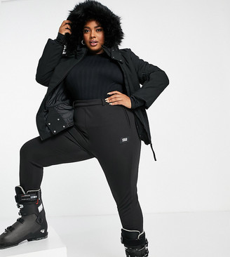 skinny white ski pants