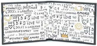 Dolce & Gabbana graffiti print fold out wallet