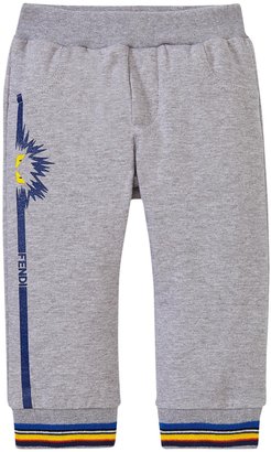 Fendi Jogging Pants With Monster Detail (Baby) - Gray - 12 Months
